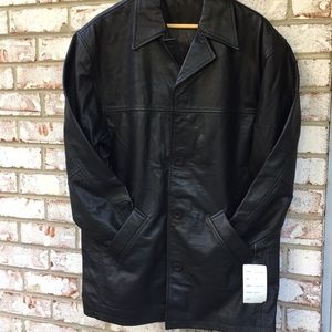 NEW MENS REAL LEATHER COAT